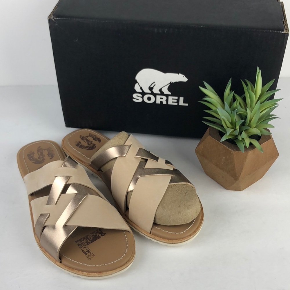 NEW Sorel Ella Strappy Flip Flop Slides Sandals